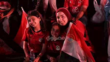 الجماهير المصرية تحتشد بكثافة في الفان زون قبل لقاء بلجيكا -(صور)