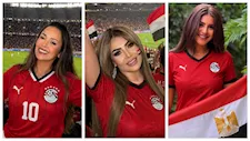  منة فضالي وداليا البحيري.. 10 صور للنجمات بتيشرت منتخب مصر في كأس العالم