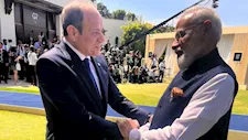 رئيس وزراء الهند ينشر صورة مع الرئيس السيسي خلال قمة مجموعة السبع في فرنسا 