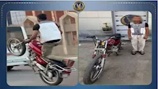 ضبط قائد دراجة نارية استعرض بحركات خطرة في شوارع الوايلي بالقاهرة