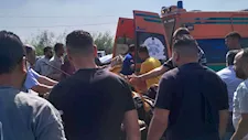 "كانت رايحة تبيع جبنة".. الصور الأولى لمصرع أم وطفليها على زراعي المنوفية