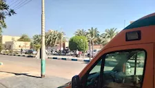 سيارات إسعاف تؤمّن لجان الثانوية العامة بالوادي الجديد -صور