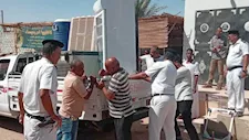 بالصور- حملة كبرى بأسوان ترفع 235 حالة إشغال بقرية الأعقاب