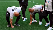 الجهاز الفني لمنتخب مصر يتفقد ملعب مواجهة نيوزيلندا في كأس العالم