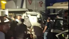 الصور الأولى لحادث اصطدام "تريلا" بـ5 سيارات أعلى طريق مدينة السلام