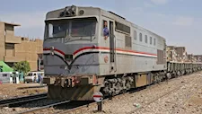 خروج قطار منوف رقم 615 عن القضبان بمحطة بنها 