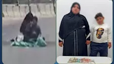 سيدة وطفل على قارعة الطريق.. ضبط واقعة استجداء المارة في الشرقية