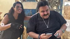 "أكشن" وكواليس طريفة.. نسرين أمين تنشر صورًا من فيلم صقر وكناريا