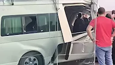 بالصور- 16 مصابًا في حادث مروع على الطريق الإقليمي بالمنوفية