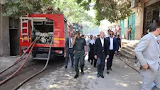 صور| حريق وانهيار عقار بمنشأة ناصر.. ونقل 7 أسر إلى 15 مايو