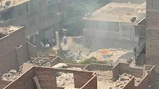 المعاينة الأولية لحريق منشأة ناصر: انهيار عقار وإصابة 15 شخصًا.. ولجنة