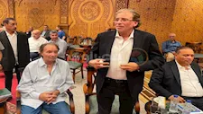 خالد يوسف وحمدي الوزير يشاركان في عزاء الدكتور عمرو حلمي وزير الصحة الأسبق