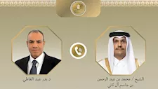 وزير الخارجية يبحث مع نظيره القطري جهود الوساطة وخفض التصعيد بالمنطقة