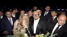 بالصور.. إيمان أبو طالب تتألق في حفل زفاف ابنة شقيق عماد زيادة بحضور عمرو