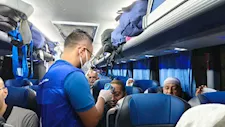 بالصور- الحجر الصحي يتابع عودة الحجاج المصريين عبر ميناء نويبع البحري