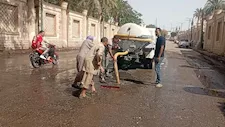 لليوم الثاني.. استمرار شفط تسريب المياه أسفل نفق كوبري النيل بالمنيا