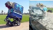 إصابة سائق وطالبة في تصادم ملاكي و"توكتوك" في بني سويف