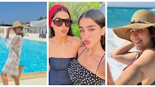 رانيا منصور ومنة فضالي.. 20 صورة لـ نجمات الفن على البحر