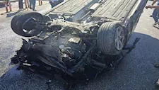 ملاكى انقلبت 3 مرات وحطمت السور الحديدي.. حادث مروع أمام ديوان محافظة بورسعيد