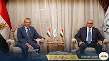 وزير شئون المجالس النيابية يهنئ رئيس مجلس الدولة بتوليه منصبه