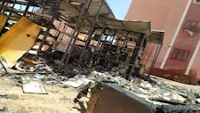 حريق هائل يلتهم سوبر ماركت في جنوب سيناء 