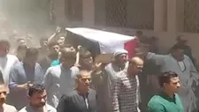 تشييع جثمان أمين الشرطة شهيد حريق القليوبية.. وارتفاع الضحايا إلى 5