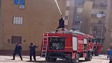 الشقة اتفحمت.. حريق هائل يلتهم وحدة سكنية بالحي الإماراتي في بورسعيد - صور