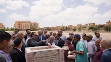 بحضور المحافظ والنقيب.. وضع حجر الأساس لنادي المهندسين ببرج العرب الجديدة -صور