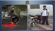  قائد دراجة نارية يعرض حياته للخطر بحركات استعراضية في القاهرة