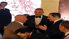 الظهور الأول لإبراهيم حسن في حفل زفاف نجلته سارة (صور وفيديو)