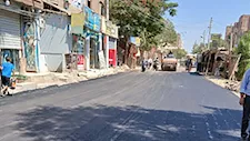 عرضه 11 مترًا.. بدء تطوير ورصف طريق أبو صير بالحوامدية في الجيزة -(صور)