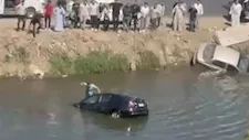 مش هسيبكم ثانية وهطلعكم.. الشاب منقذ أسرة من الغرق بترعة الغربية يروي تفاصيل