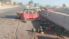 انقسمت لنصفين.. تفاصيل الحادث المروع لـ "سيارة البطيخ" في أسيوط - صور
