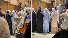 هدايا الدعم تهزم شبح الكيمياء.. أولياء أمور يستقبلون أبناءهم بالورود أمام لجان الثانوية بالمنوفية 