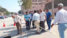هبوط أرضي بشارع كريستال عصفور في شبرا الخيمة.. والصرف الصحي يكشف السبب