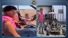 طمعاً في المشاهدات.. ضبط عامل سمح لطفل بقيادة سيارة سفاري بالغردقة
