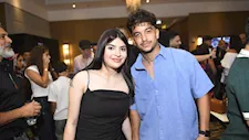 سوزي الأردنية وخطيبها مونلي يخطفان الأنظار في العرض الخاص لفيلم "خلي بالك