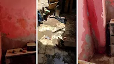 "خايفين البيوت تقع علينا".. مياه الصرف الصحي تحاصر منازل "الشيخ هارون"