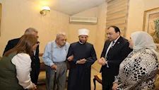وزير الأوقاف يلتقي الفنان فاروق فلوكس في دار الأوبرا - صور