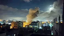 استشهاد فلسطينيين اثنين وإصابة آخرين في قصف إسرائيلي بغزة