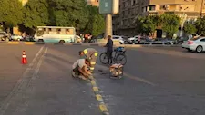 شكاوى من مطب يلتف إطارات السيارات أمام نادي الزمالك.. و"الجيزة" تتحرك 