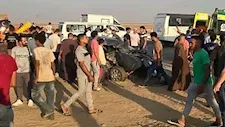 بسبب السرعة الزائدة.. إصابة 16 شخصًا بحادث مروع على طريق القاهرة - الفيوم