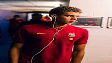 "بتواجد عبد الكريم".. وصول لاعبي برشلونة إلى ملعب سانت أندور لمواجهة برمنجهام