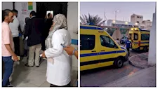 بالأسماء.. 10 مصابين في حادث تصادم أتوبيس وتريلا بالإسكندرية (صور)