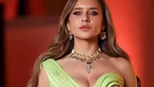 نيللي كريم تمازح الجمهور قبل مباراة مصر والأرجنتين: "الطريقة اللي هنكسب