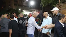 بالصور.. محمد محمود وسيد رجب في عزاء المنتج ياسر صبحي