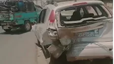 3 مصابين في تصادم 3 سيارات على الطريق الزراعي في القليوبية