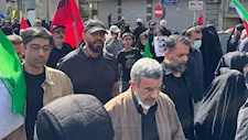 بعد أشهر من الغموض.. الرئيس الإيراني الأسبق يظهر في جنازة خامنئي
