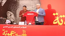 10 صور من المؤتمر الصحفي لتقديم الحسين عموتة مديرا فنيا للأهلي