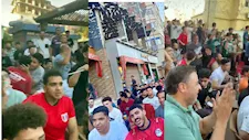   احتفالات هستيرية بالمنوفية بهدف مصر الأول في الأرجنتين  -صور